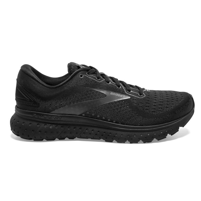 Brooks Mens Glycerin 18 Road Running Shoes - Black/Ebony/Grey/Charcoal (752803-AZJ)